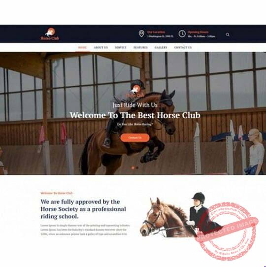 Horse Club - HTML Template